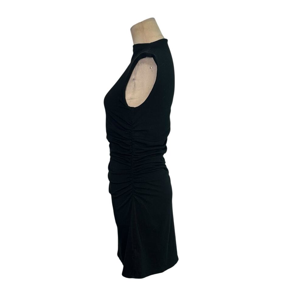 Wild Fable black mock neck cap sleeves mini dress size Small - Picture 6 of 14